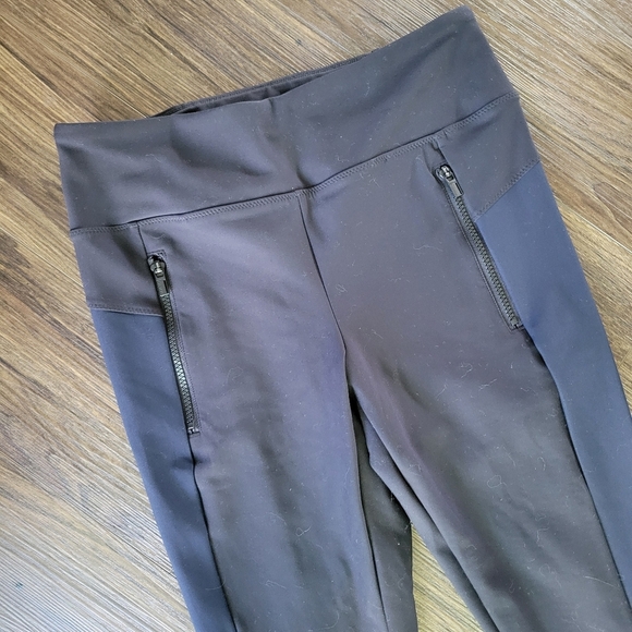 ATHLETA Stellar Tight Pants Black Blue Women's Medium Stretch Pockets - Picture 3 of 14